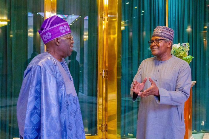 President Bola Tinubu and Africa's richest man, Aliko Dangote, in Aso Rock. [Presidency]