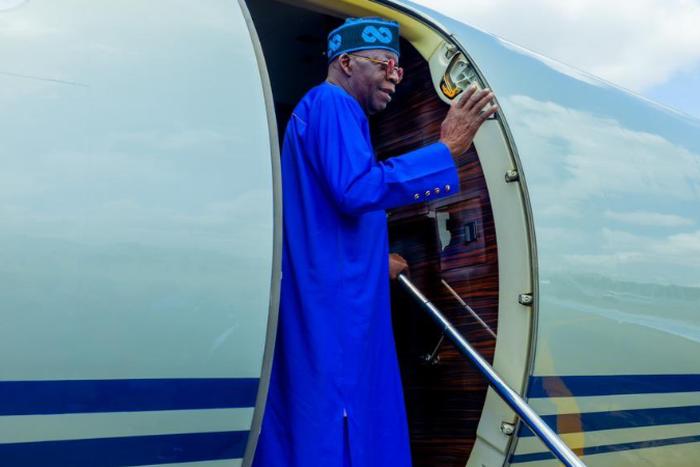 Nigeria's President-elect, Bola Tinubu jets out of the country 19 days before his inauguration. [BAT Media Office]