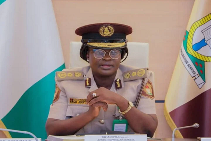 Acting Comptroller General of the Nigeria Immigration Service (NIS), Caroline Wura-Ola Adepoju. [Twitter:@NTANewsNow]