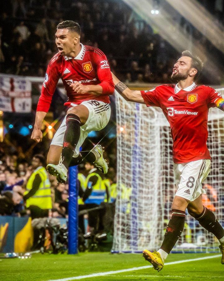 Casemiro netted his first United goal at the death