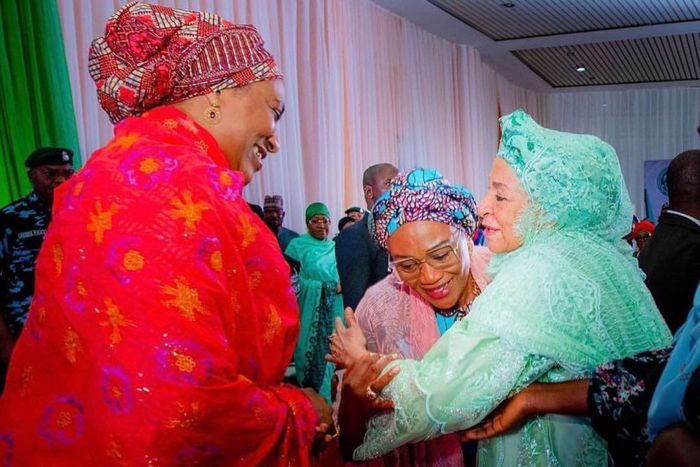 First Lady renames auditorium after Maryam Abacha. [Presidency]