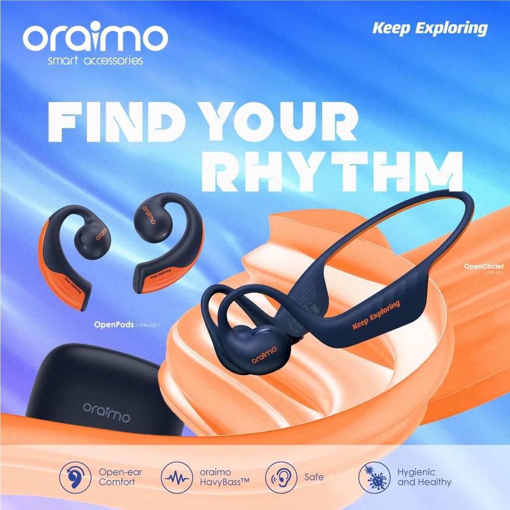 oraimo encourages users to ‘Find Their Rhythm’ with the launch of new limited-edition open audio series