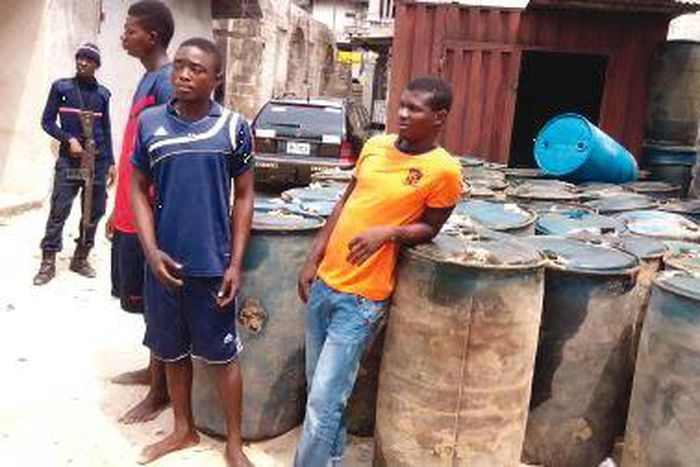 The suspected vandals