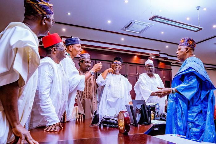 Vice president Kashim Shettima will today hold the first National Economic Council meeting of the Bola Tinubu administration [Twitter/Bashir Ahmed]