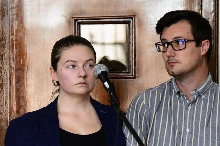 Nicholas Spencer and his wife, Mackenzie Leigh Mathias Spencer [Alamy/Daily Mirror]