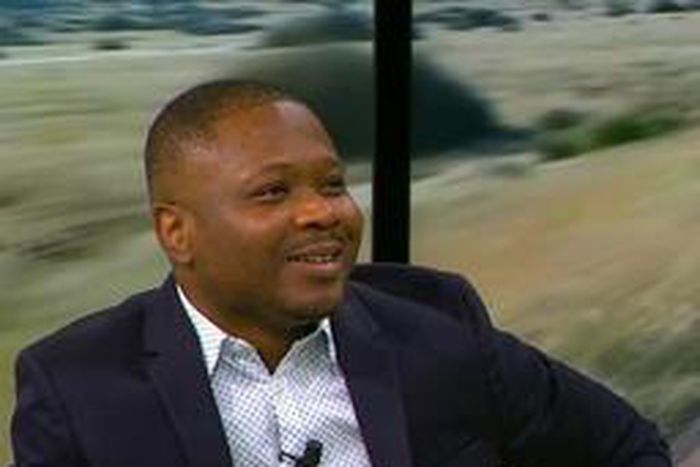 A Nigerian-born Euronews presenter, Jerry Fisayo-Bambi (Credit: Muck Rack)