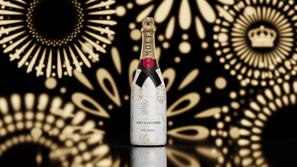 Moët & Chandon illuminates the holiday season with the vibrant effervescence of champagne & the spark of light