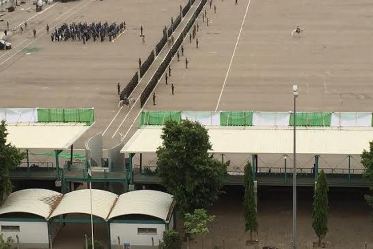 Eagle Square Abuja wears new looks on eve of Tinubu's inauguration. [Twitter:@abdullahayofel]