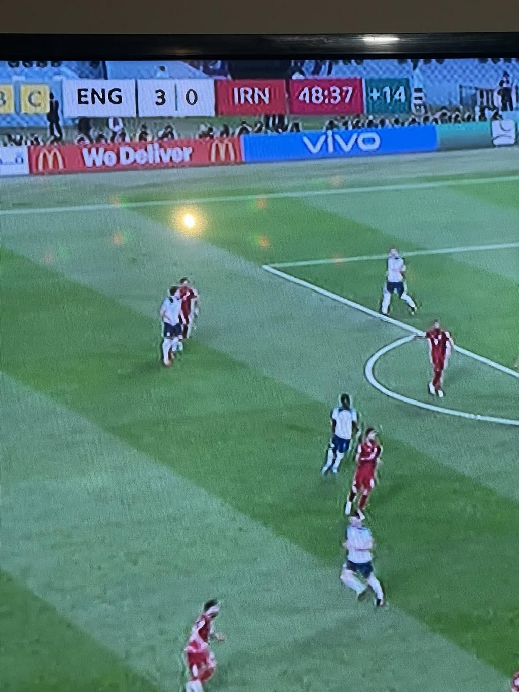 England vs Iran added time