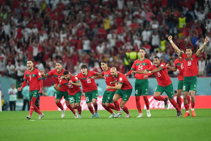 Morocco reached the World Cup quarter final for the first time in their history