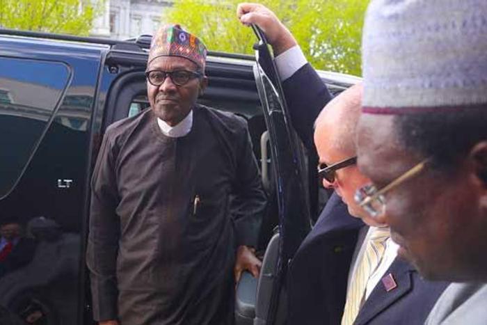 Buhari arrives Washington DC for U.S.-Africa leaders Summit (Peoples Gazette)