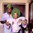 Adeniyi Johnson finally shares the name of his bundle of joy