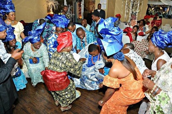 A typical Nigerian wedding reception (Illustration)