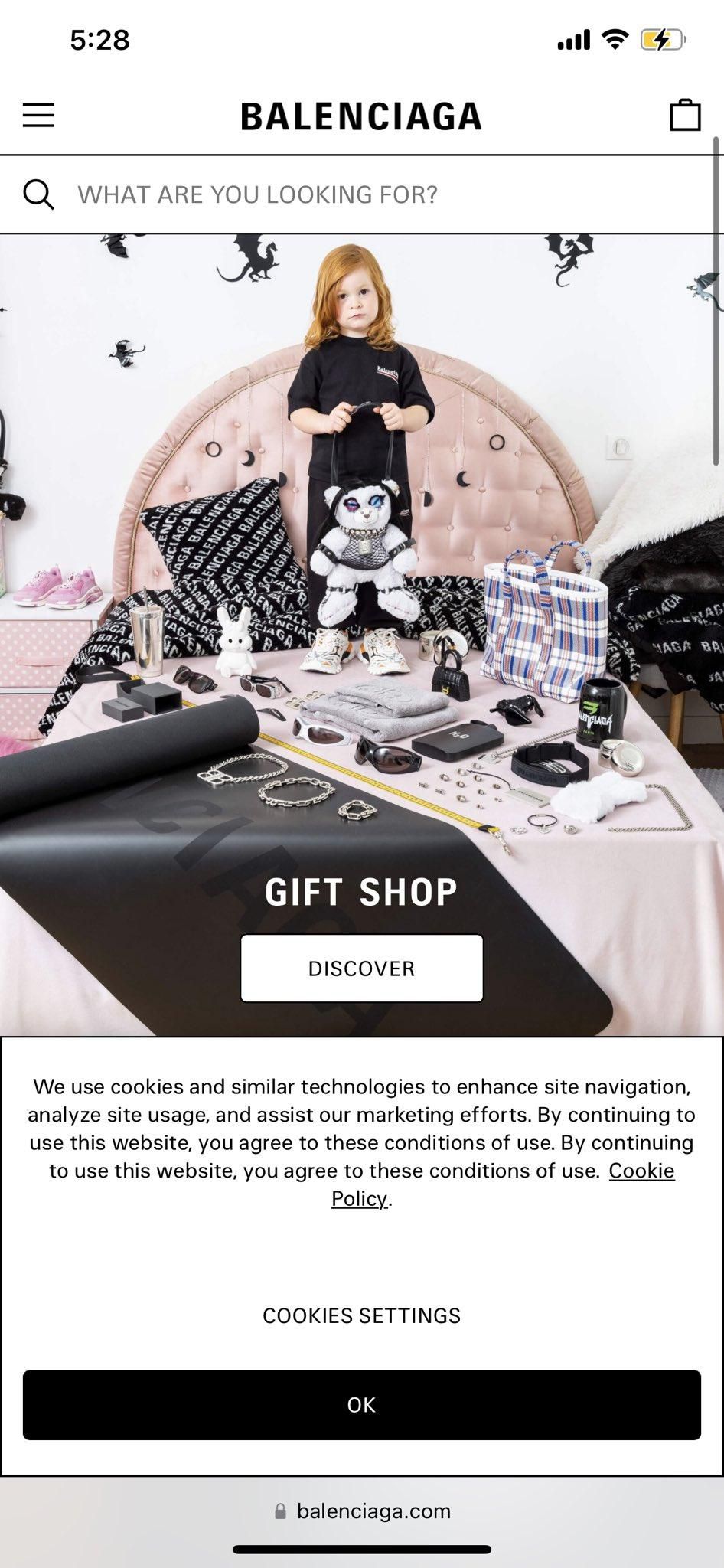 This disturbing image has since been pulled down from their website [Twitter]