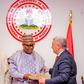 Senate President, Godswill Akpabio receives the Ambassador of Turkey, His Excellency Hidayet Bayraktar. [Facebook:GodswillObotAkpabio]