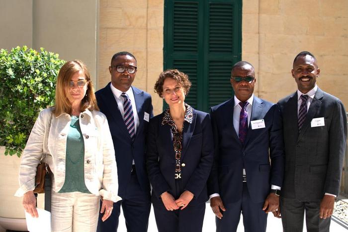 L-R: Mr Steven Hill, Executive Secretary IIJ. Ms Francesca Santoro, Head of Department Italian Ministry of Foreign Affairs and International Cooperation, retired Rear Adm. Yaminu Musa , Coordinator National Counter Terrorism Centre at the Global Counte...