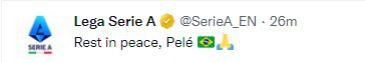 Social Media tributes to Pele