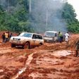 The PDP used the photo of this bad road to tackle Fashola and urge him to resign. (Liberian Observer)