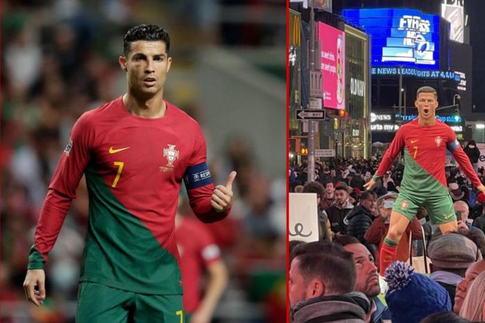 Ronaldo wax figure unveiled in New York