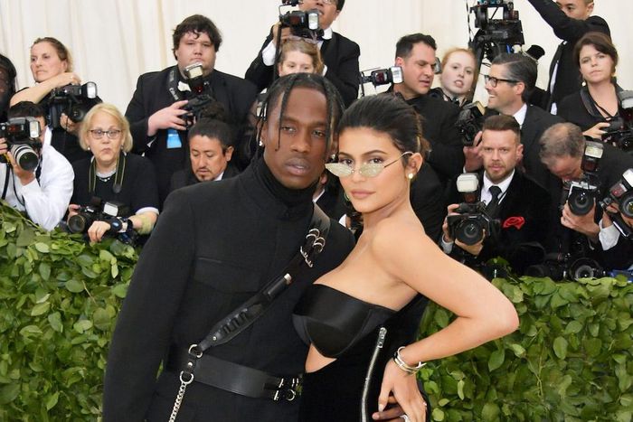 Travis Scott and Kylie Jenner wore edgy looks to the 2018 Met Gala.