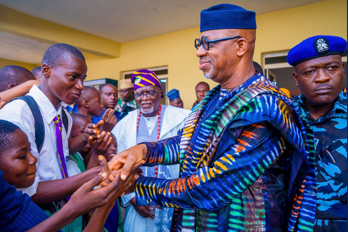 Governor Dapo Abiodun stresses importance of education during lunch of ICT centre.