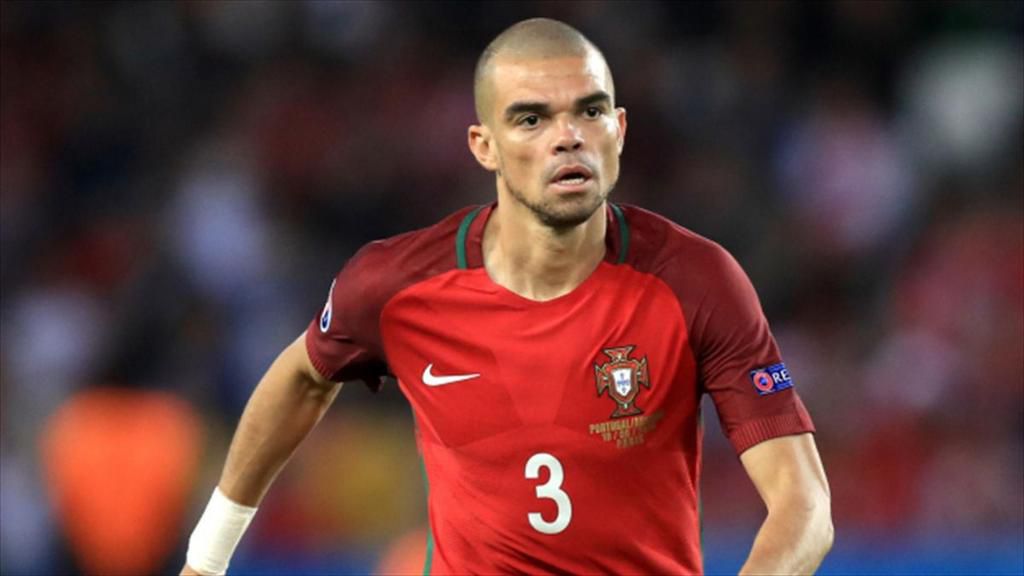 Pepe in action for Portugal