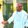 R-L : President Bola Tinubu receives former President Goodluck Jonathan at the State House, Abuja on Tuesday, July 18,  2023. [Tribune]