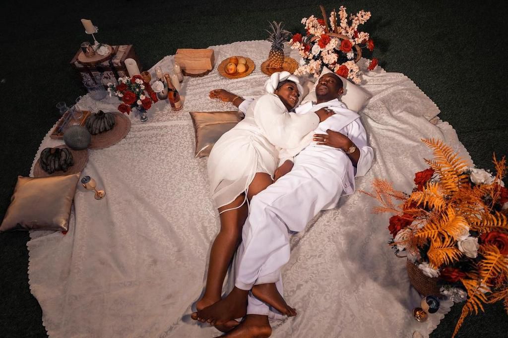 Lateef Adedimeji and Mo Bimpe celebrate wedding anniversary in adorable style