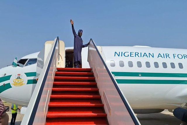 President Tinubu departs Lagos for Christmas and New year break [Presidency]
