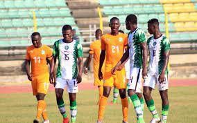 Flying Eagles player against Ivory coast at the WAFU qualification