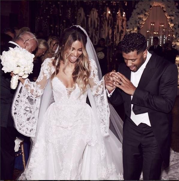 First photo from Ciara and Russell Wilson's wedding