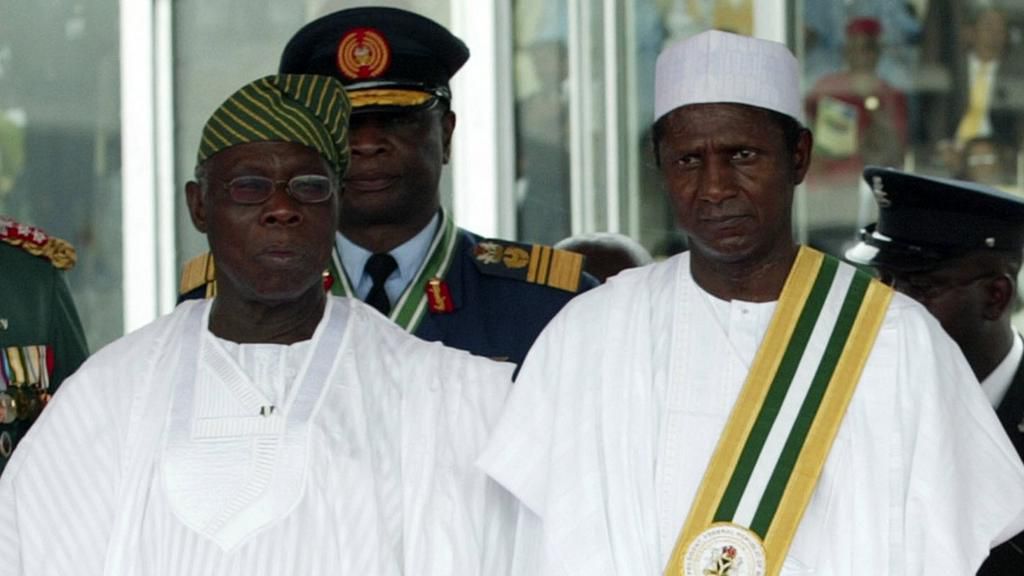 Former President, Olusegun Obasanjo and the Late Umaru Musa Yar'adua. [Council on Foreign Relations]