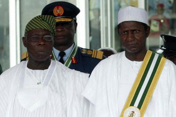 Former President, Olusegun Obasanjo and the Late Umaru Musa Yar'adua. [Council on Foreign Relations]