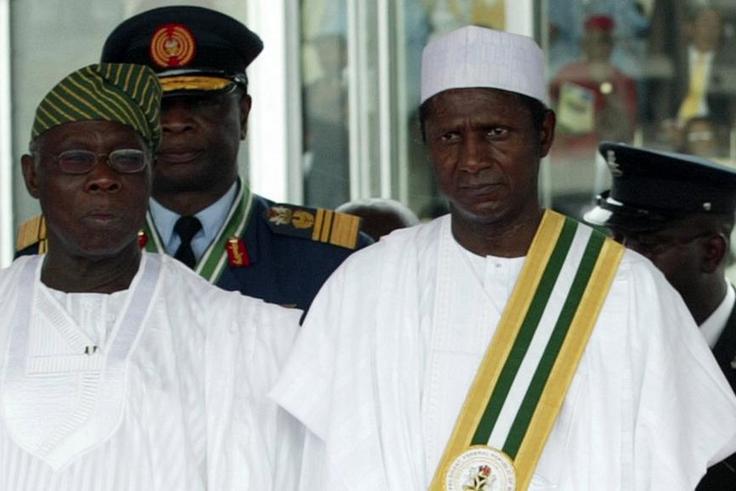 Former President, Olusegun Obasanjo and the Late Umaru Musa Yar'adua. [Council on Foreign Relations]