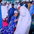 Remi Tinubu kneels to greet Muhammadu Buhari [The Cable]