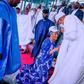 Remi Tinubu kneels to greet Muhammadu Buhari [The Cable]