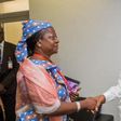 Lauretta Onochie (left) with President Muhammadu Buhari (right) [Facebook/Laurestar1]