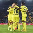 Nigeria's Samuel Chukwueze joins Alex Baena in celebrations after Villarreal's equalizer