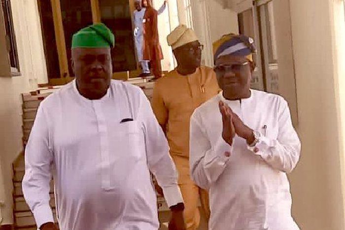 Tinubu meets Wike, Makinde, Ibori in Aso Rock. [Twitter:WaleAdebayo]