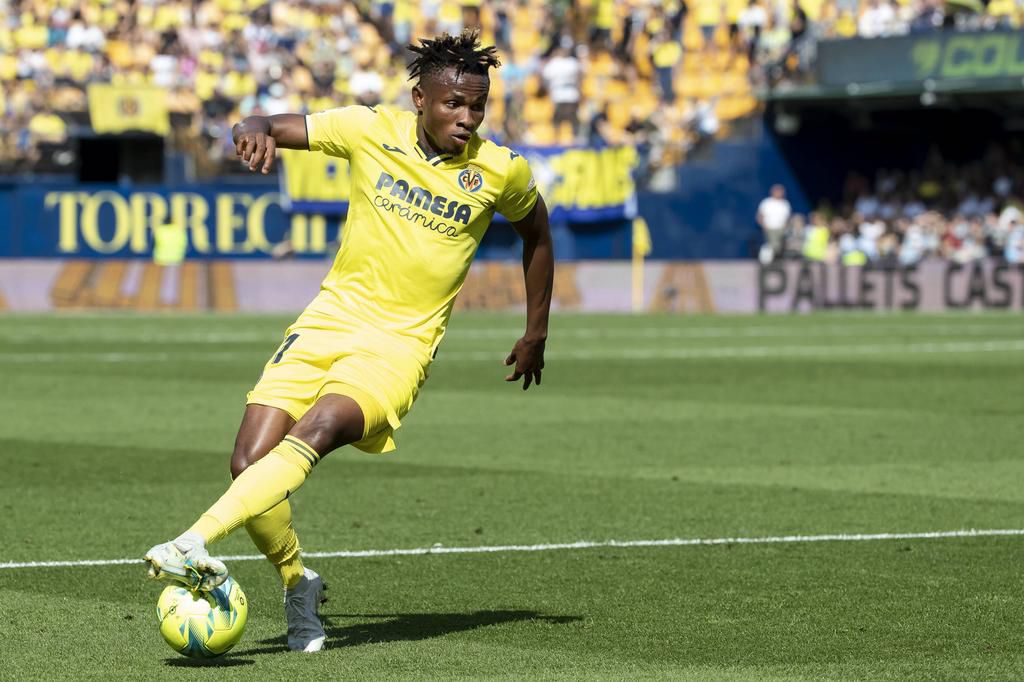 Samuel Chukwueze's goal against Lech Poznan has been nominated for UECL goal of the group stage