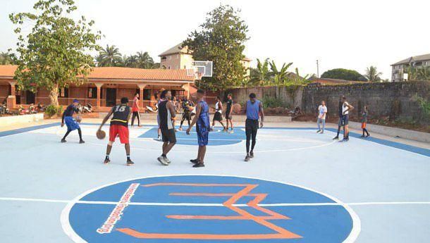 His foundation took to social media to show off the new court in his hometown in Nnewi