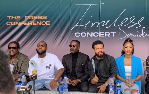 Davido hosts Timeless Concert press conference in Lagos