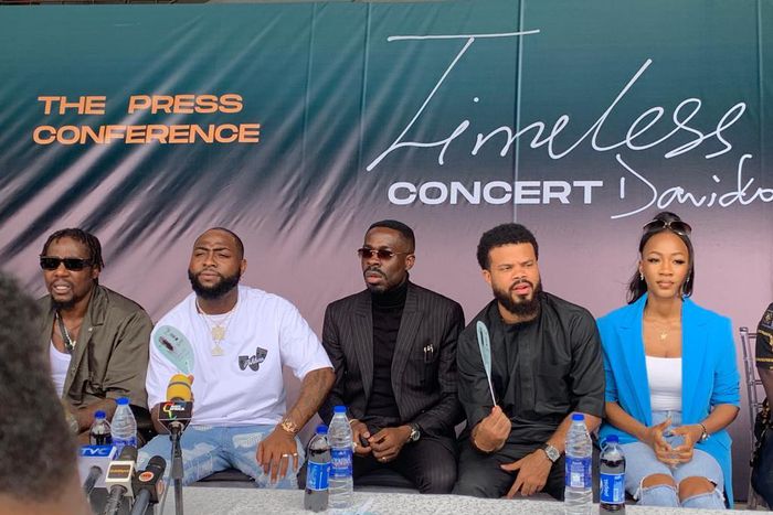 Davido hosts Timeless Concert press conference in Lagos
