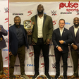 WWE's Nigerian Superstars Omos and Apollo Crews were in attendance in WWE's Press conference in Lagos on November 8, 2022.