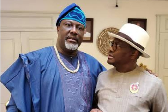 Dino Melaye and Nyesom Wike.. (Leadership newspaper)