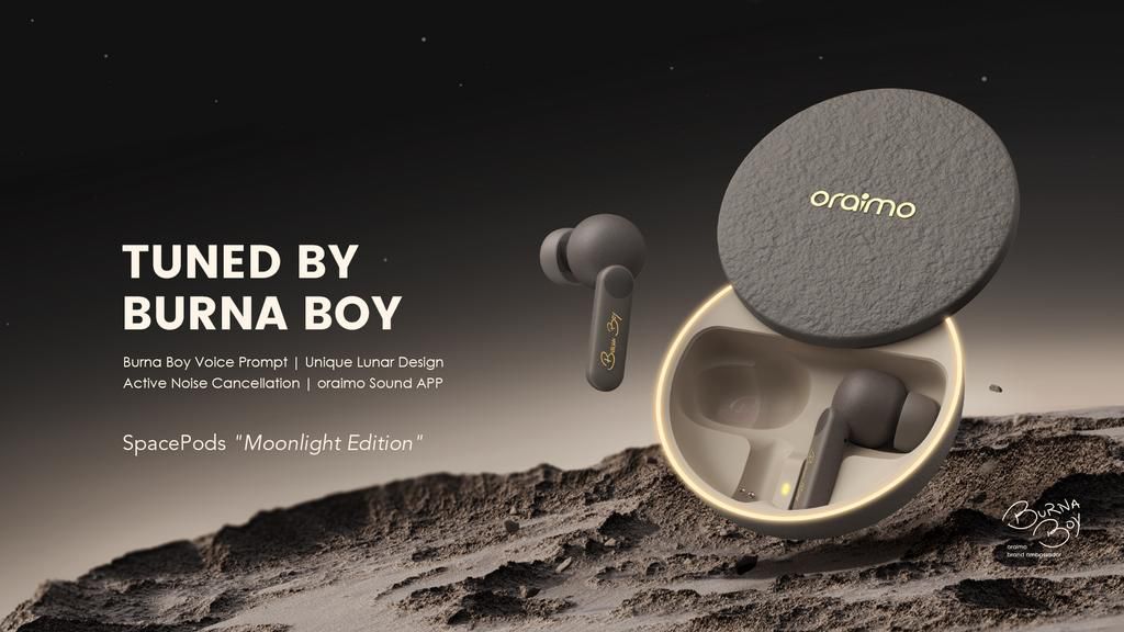 Oraimo x Burna Boy SpacePods - Moonlight Edition