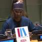 President of the UN General Assembly, Amb. Tijani Muhammad-Bande, delivering his opening remarks at the event. (NAN)