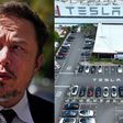 Tesla CEO Elon Musk and the Tesla factory in Fremont, California.Nathan Howard and Justin Sullivan via Getty Images