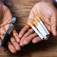 The National Institutes of Health defined e-cigarettes as battery-powered devices that heat liquid into a vapor for inhalation [AHA]