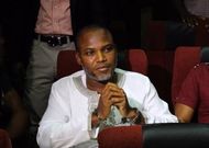Nnamdi Kanu, the leader of the proscribed group Indigenous People of Biafra (IPOB).